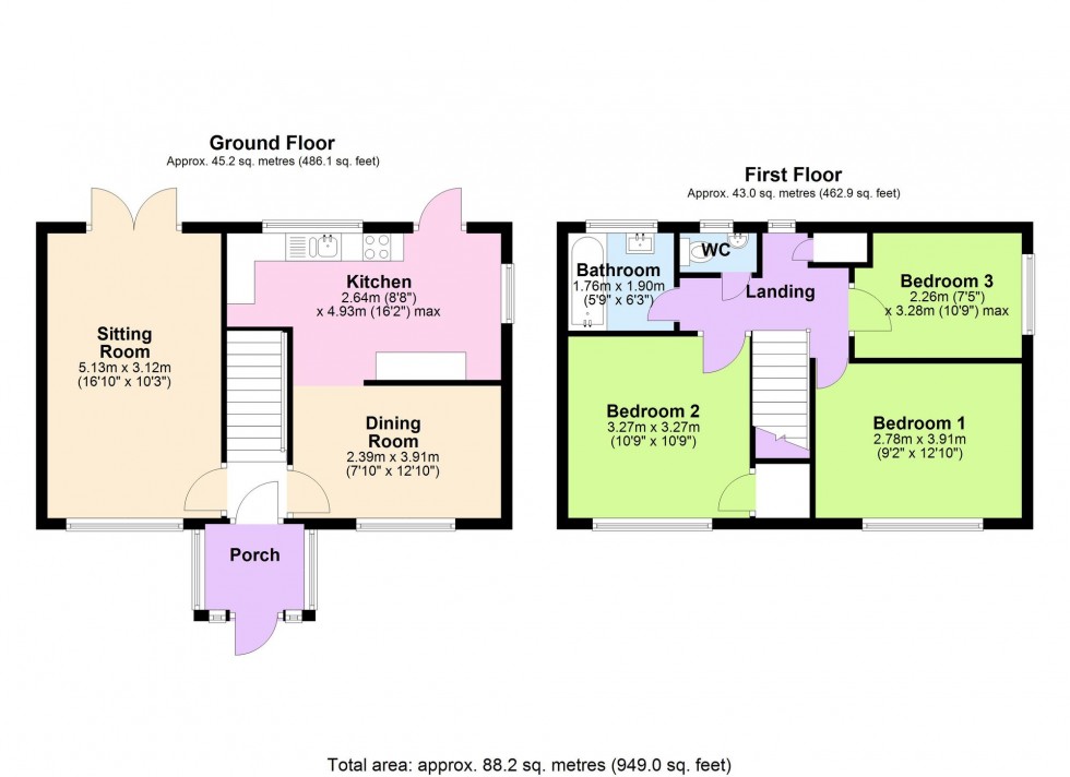 Floorplan for Forge Meads, Wittersham, TN30