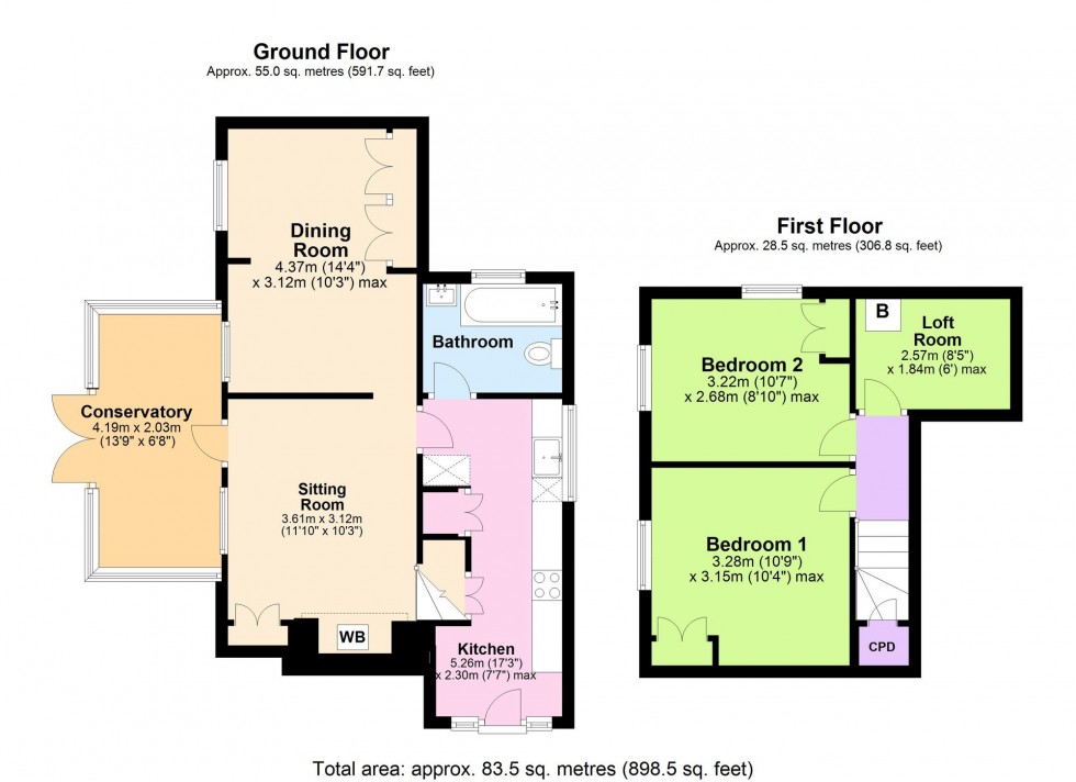 Floorplan for Ashford Road, St. Michaels, TN30