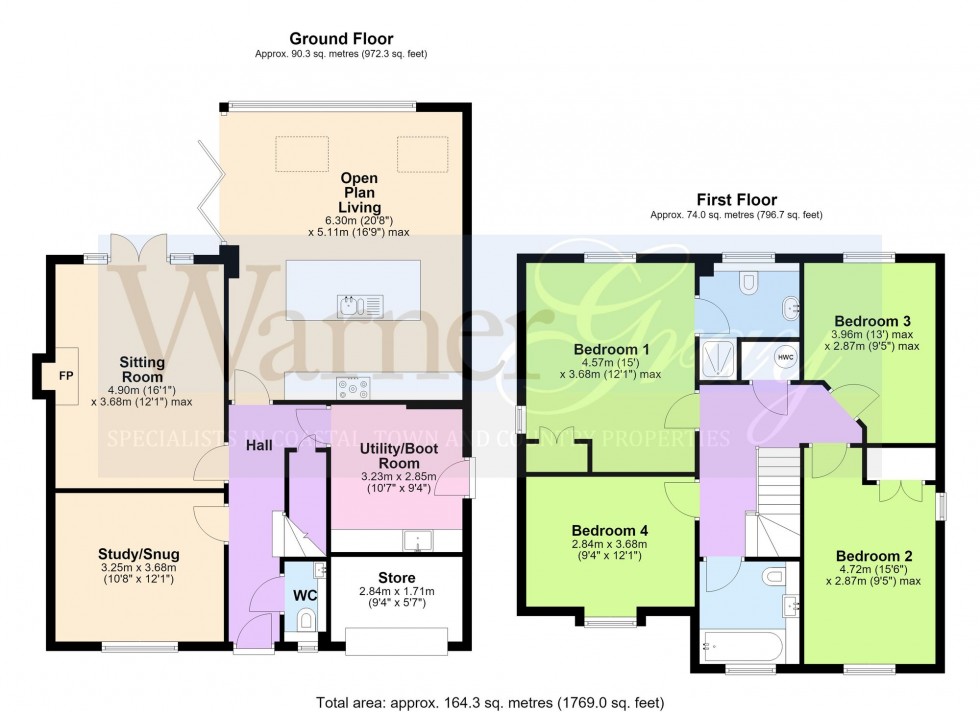 Floorplan for Woodgates Close, High Halden, TN26