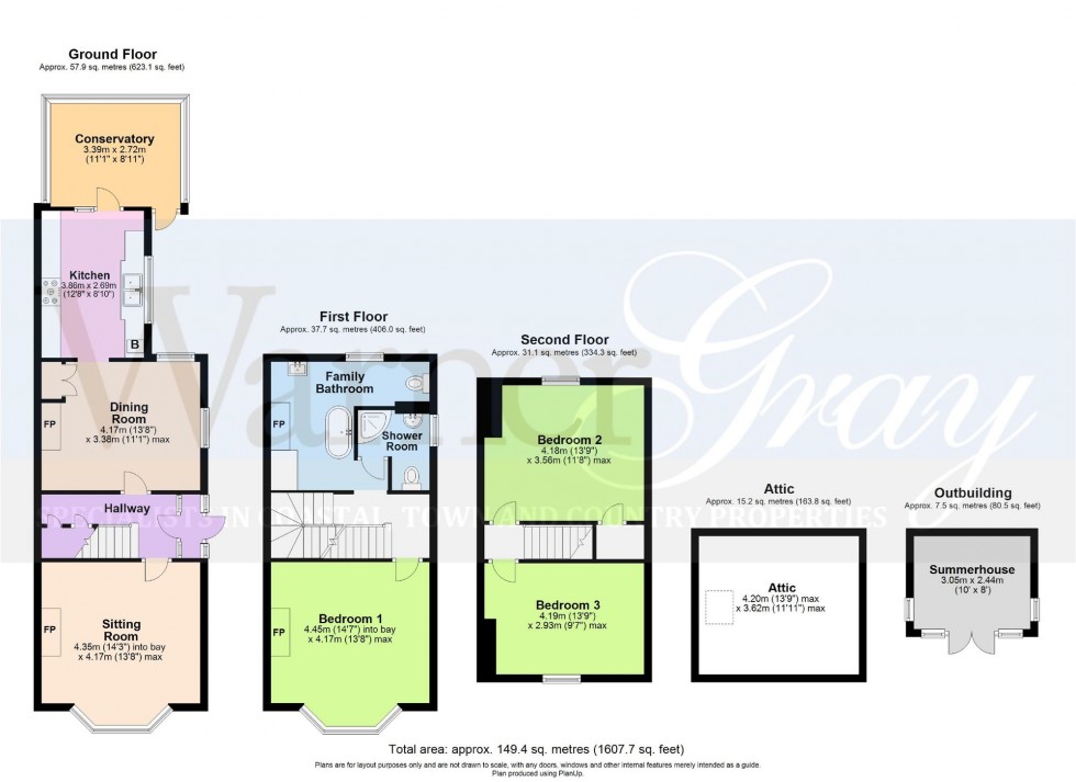 Floorplan for Sussex Road, New Romney, TN28