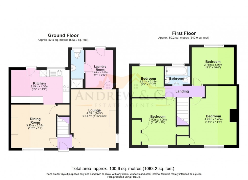 Floorplan for Wharton Gardens, Willesborough, TN24