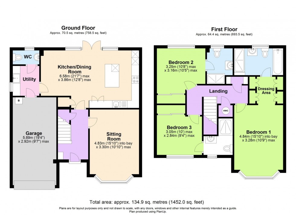 Floorplan for Rother Drive, Tenterden, TN30