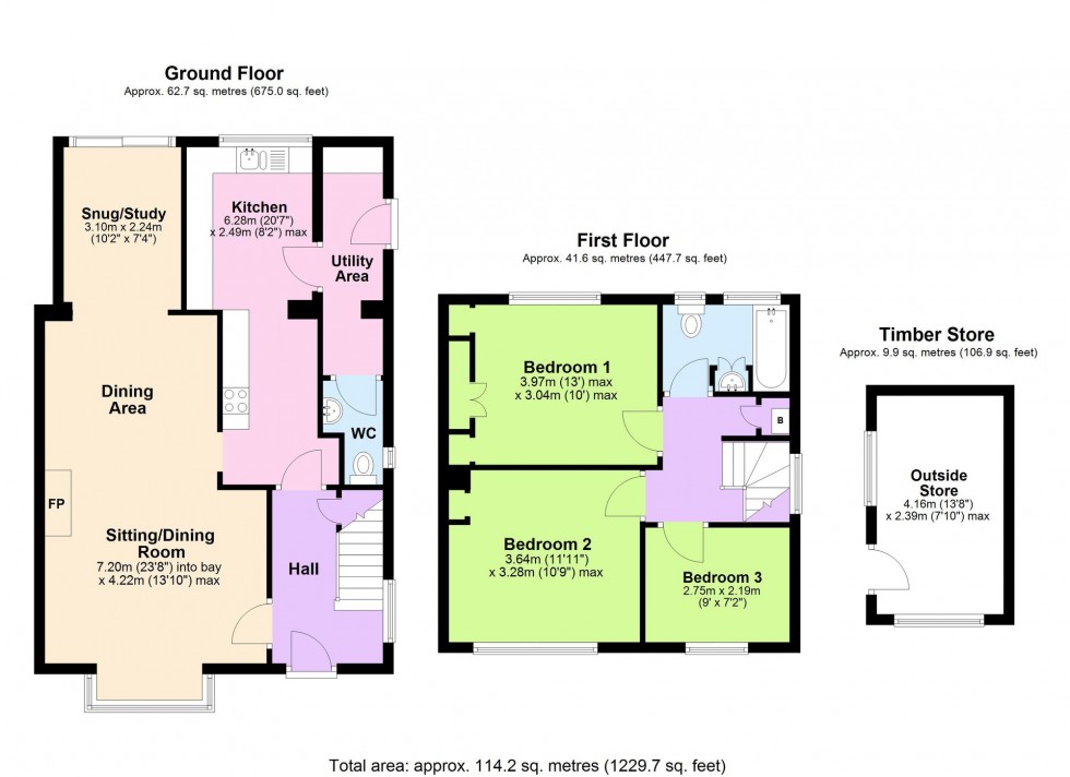 Floorplan for Heather Drive, St. Michaels, TN30
