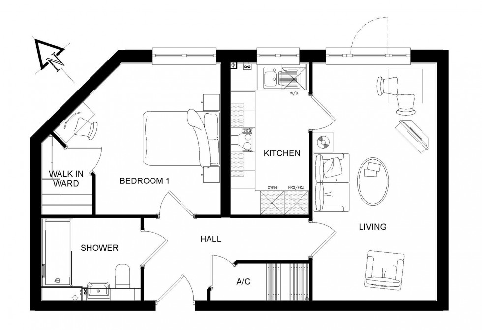 Floorplan for Smallhythe Road, Caxton Lodge, TN30
