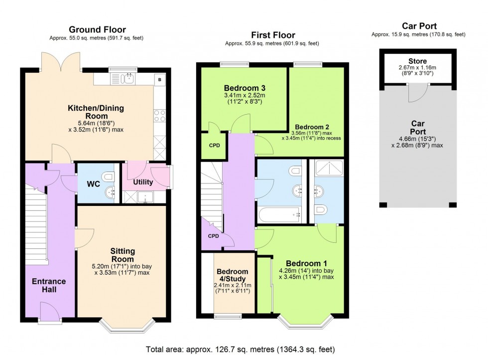 Floorplan for Goodsall Road, Tenterden, TN30