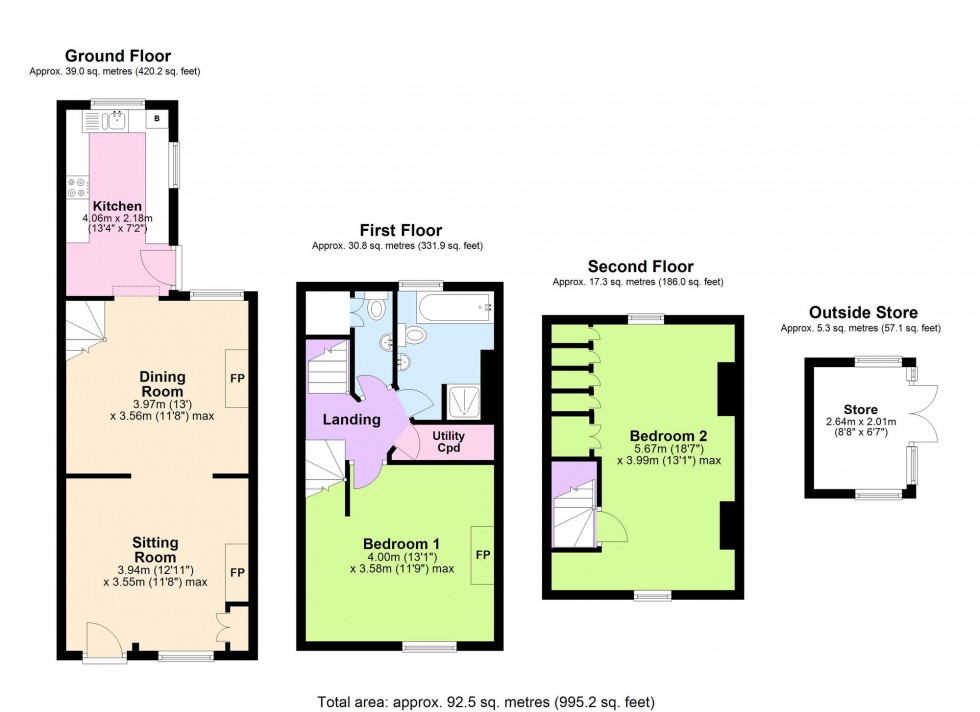 Floorplan for South Undercliff, Rye, TN31