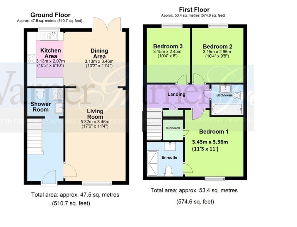 Floorplan for Baker Way, Camber, TN31