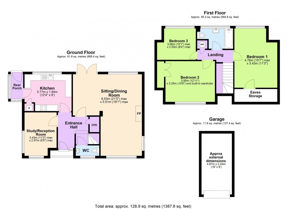 Floorplan for Millfield, High Halden, TN26