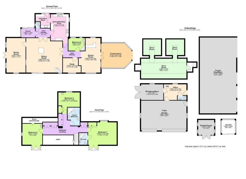 Floorplan for Houghton Green Lane, Playden, TN31