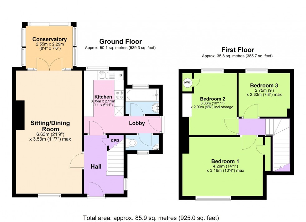 Floorplan for Shrubcote, Tenterden, TN30