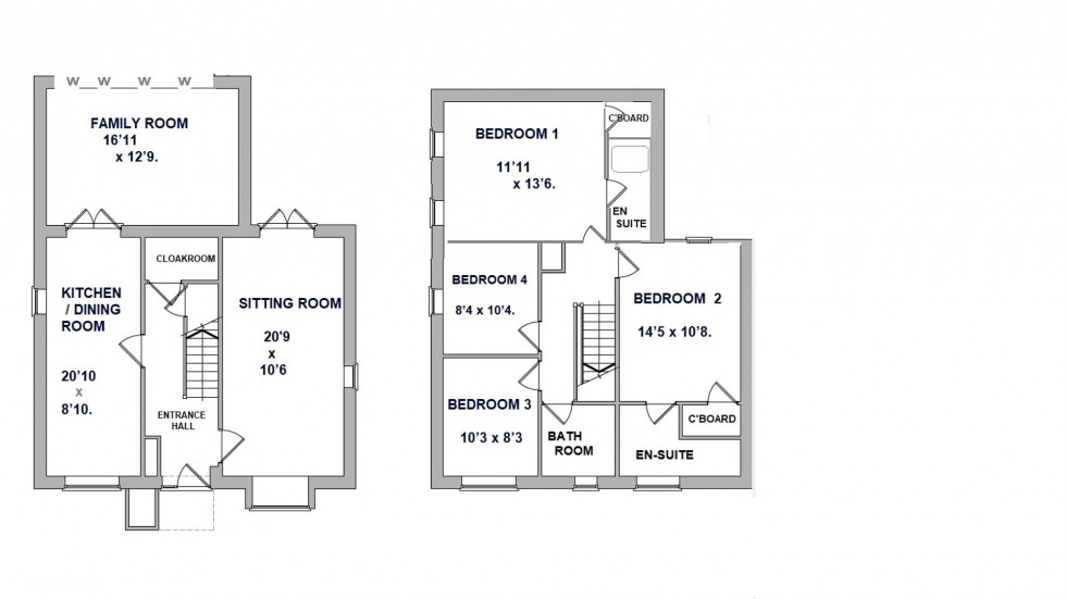 Floorplan for Peter Churchill Lane, Ashford, TN23