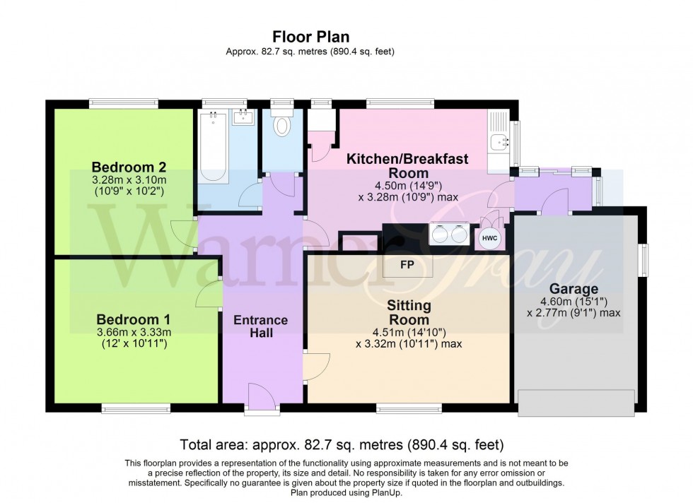 Floorplan for Main Street, Peasmarsh, TN31