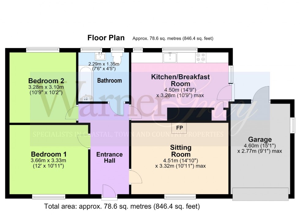 Floorplan for Main Street, Peasmarsh, TN31