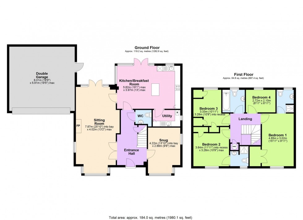 Floorplan for Wellington Avenue, Rye, TN31