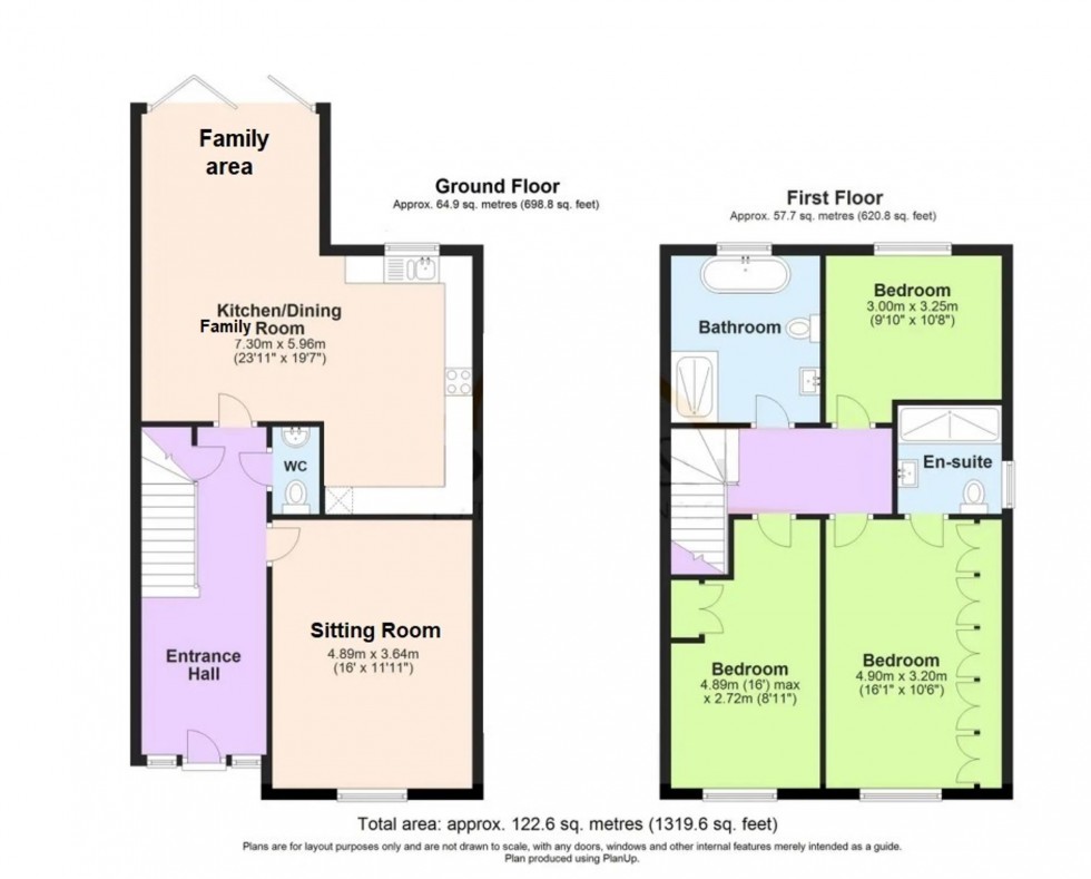 Floorplan for Halden Close, High Halden, TN26