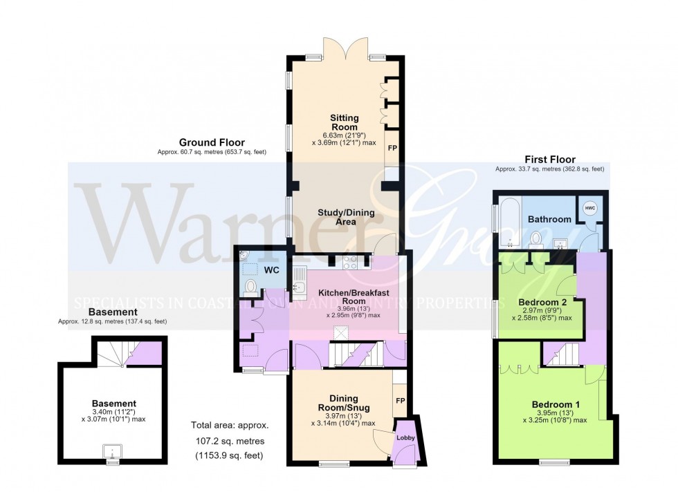 Floorplan for Maytham Road, Rolvenden Layne, TN17