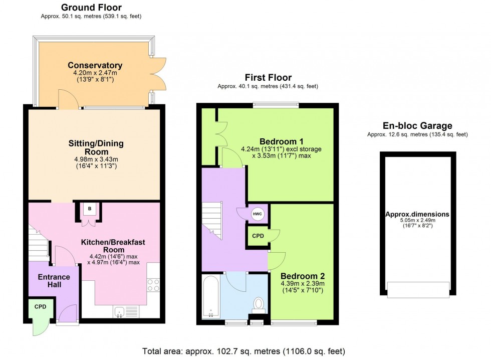 Floorplan for Priory Way, Tenterden, TN30
