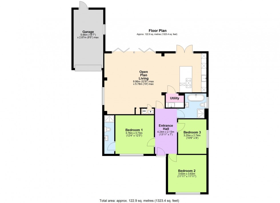 Floorplan for Orchard Road, St. Michaels, TN30
