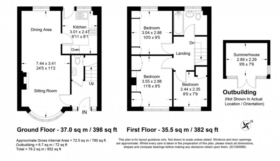 Floorplan for North Salts, Rye, TN31