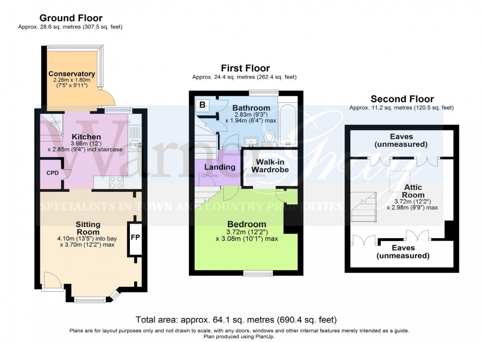 Floorplan for Hylands Yard, Rye, TN31