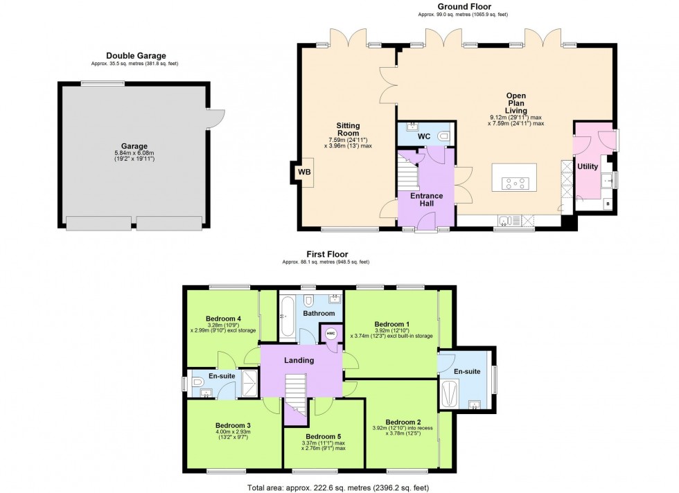 Floorplan for St. Margarets Place, Bethersden, TN26