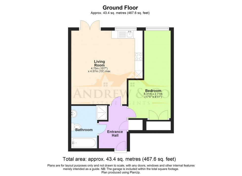 Floorplan for Hoxton Close, Ashford, TN23