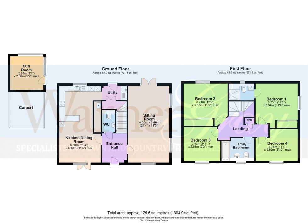 Floorplan for Three Fields Road, Tenterden, TN30