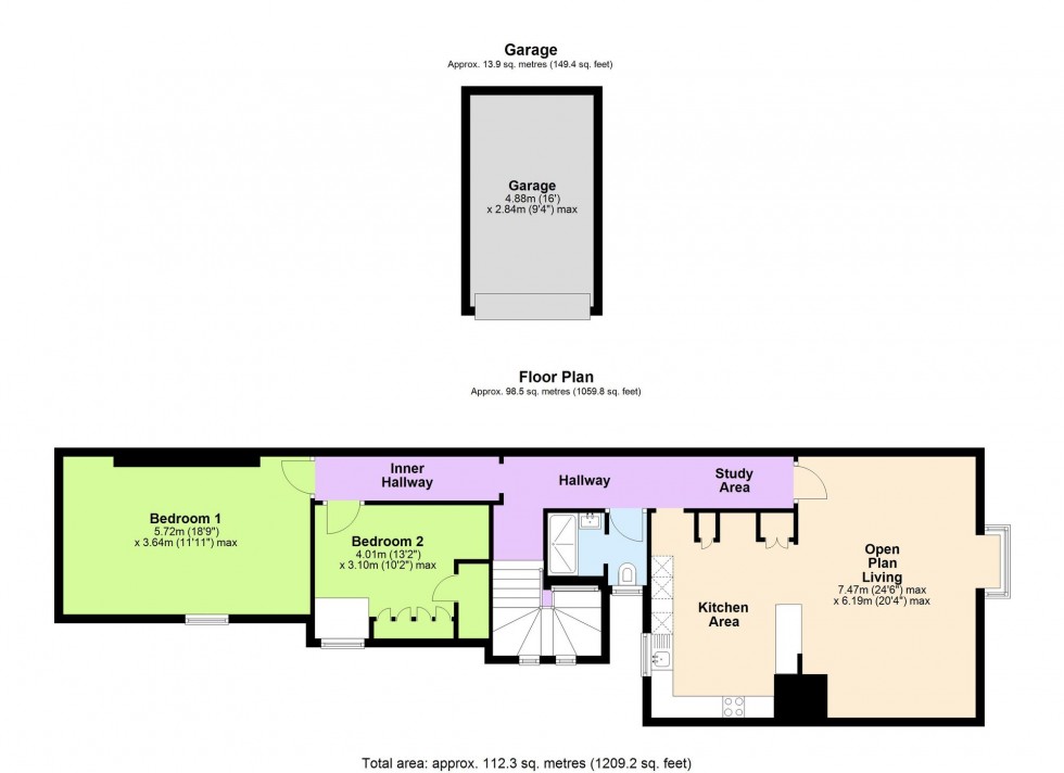 Floorplan for The Grove, Pluckley, TN27