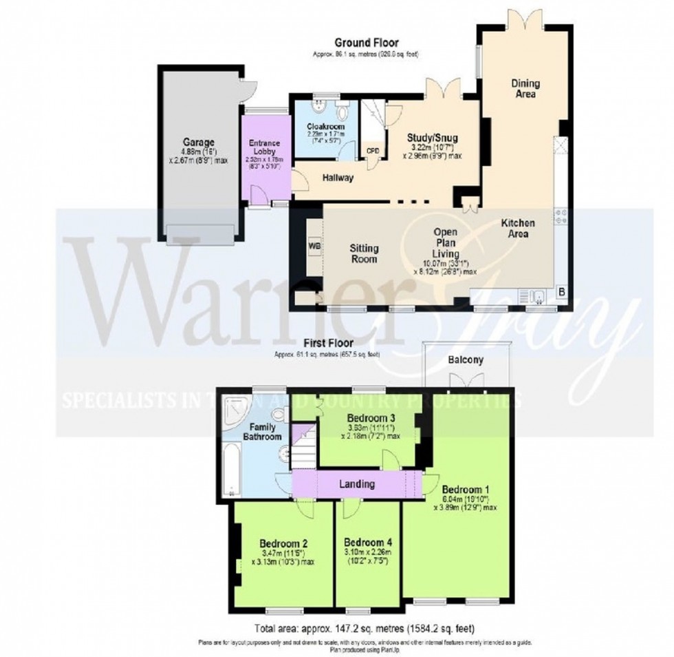 Floorplan for Main Street, Peasmarsh, TN31