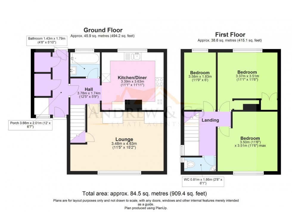 Floorplan for Pattison Farm Close, Aldington, TN25