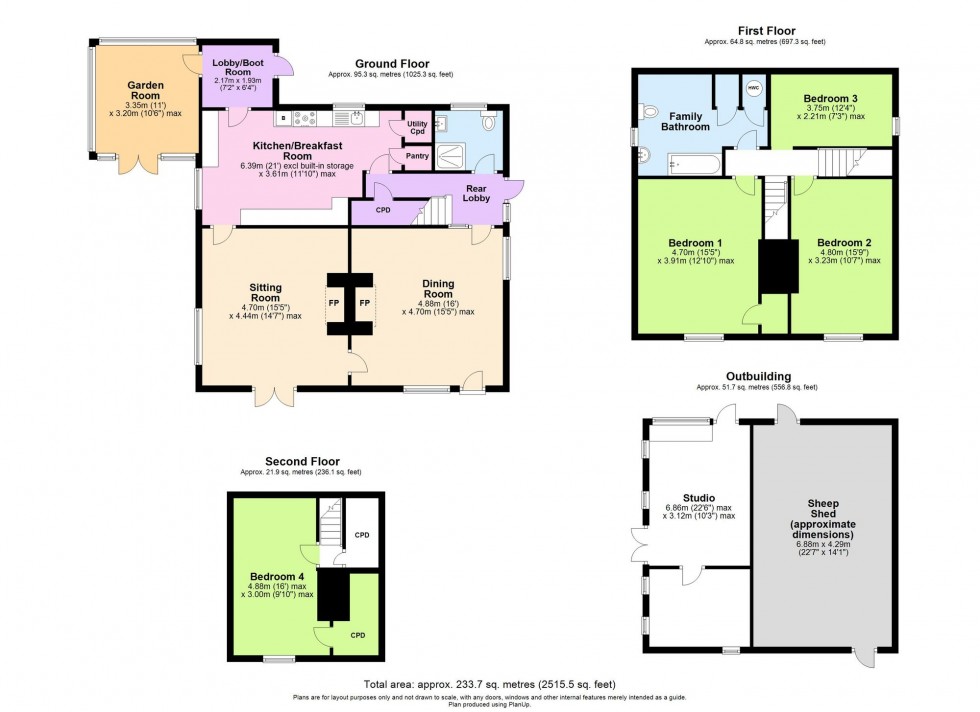 Floorplan for Smallhythe Road, Tenterden, TN30