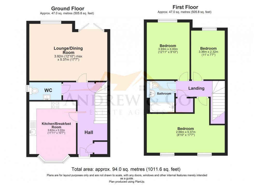 Floorplan for Wildflower Grove, High Halden, TN26
