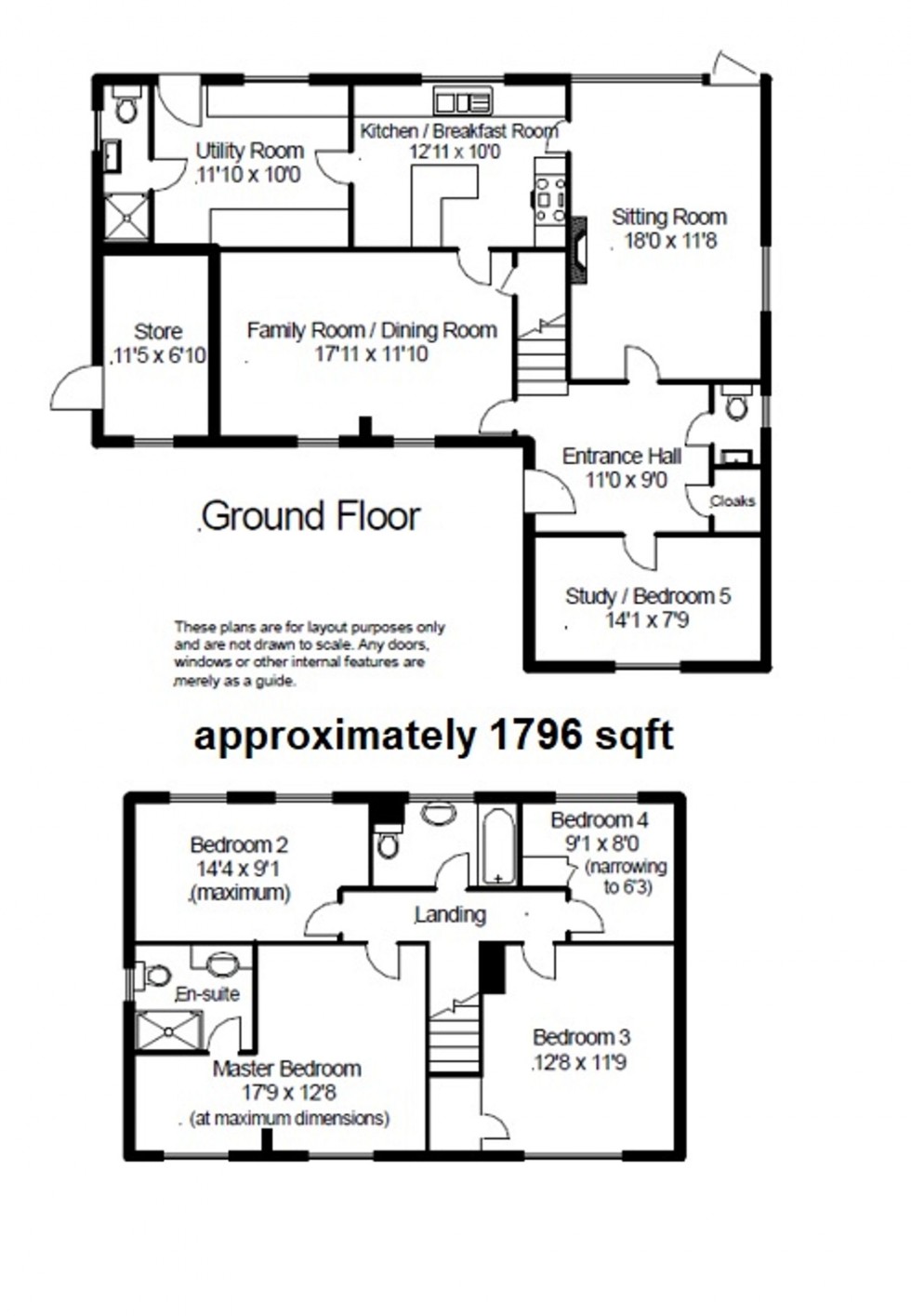 Floorplan for Hurst Close, Tenterden, TN30