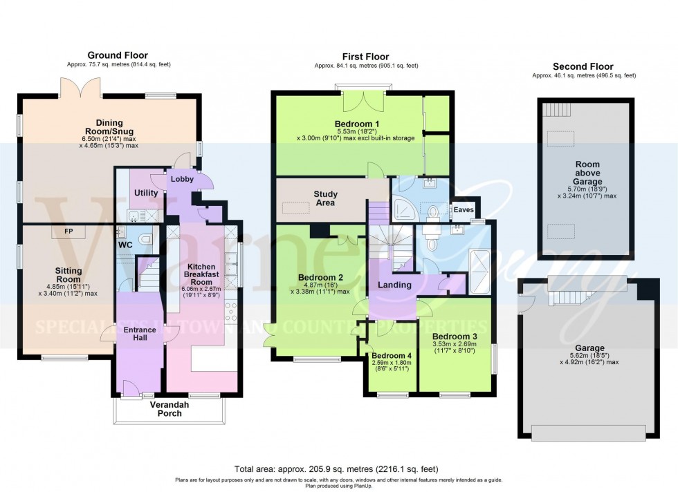 Floorplan for Frensham Road, Rolvenden Layne, TN17