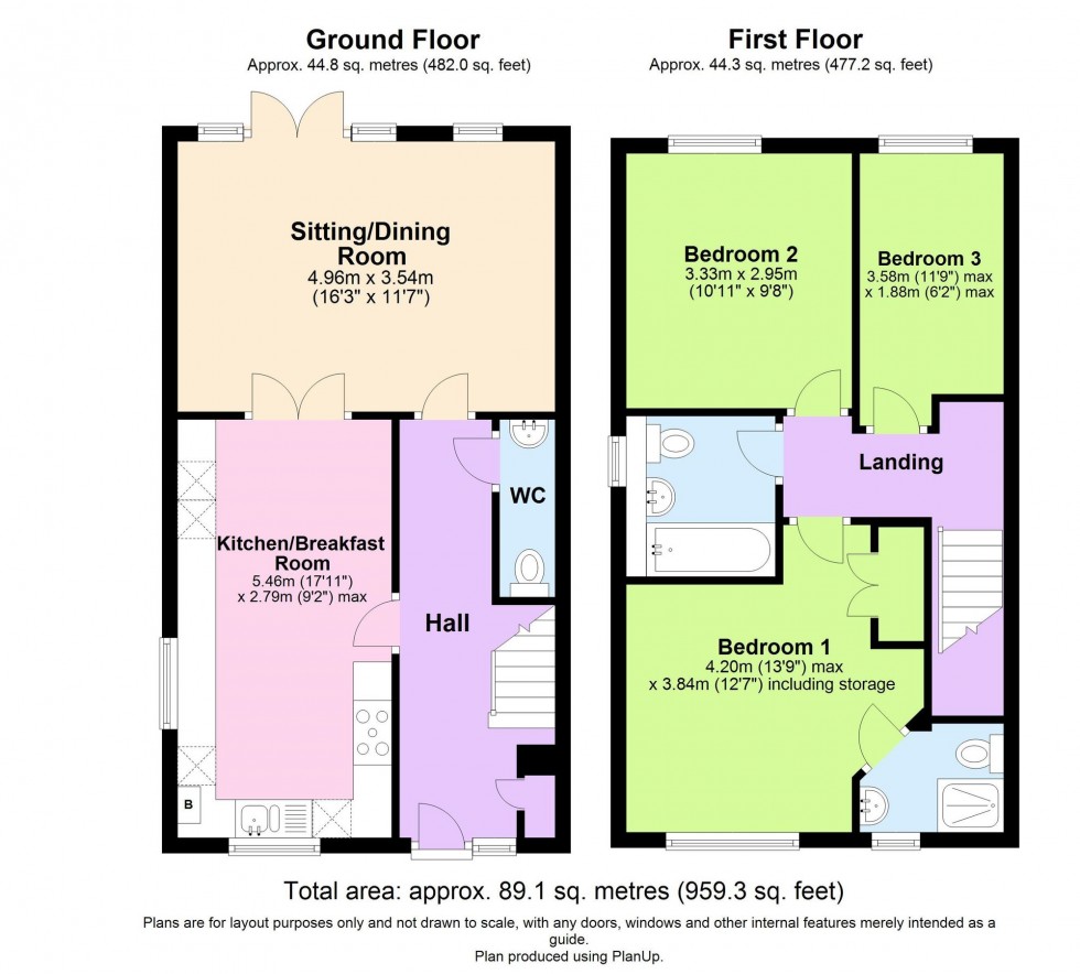 Floorplan for New Pond Road, Benenden, TN17