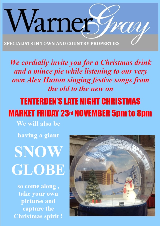 The snow globe is coming to town ! 