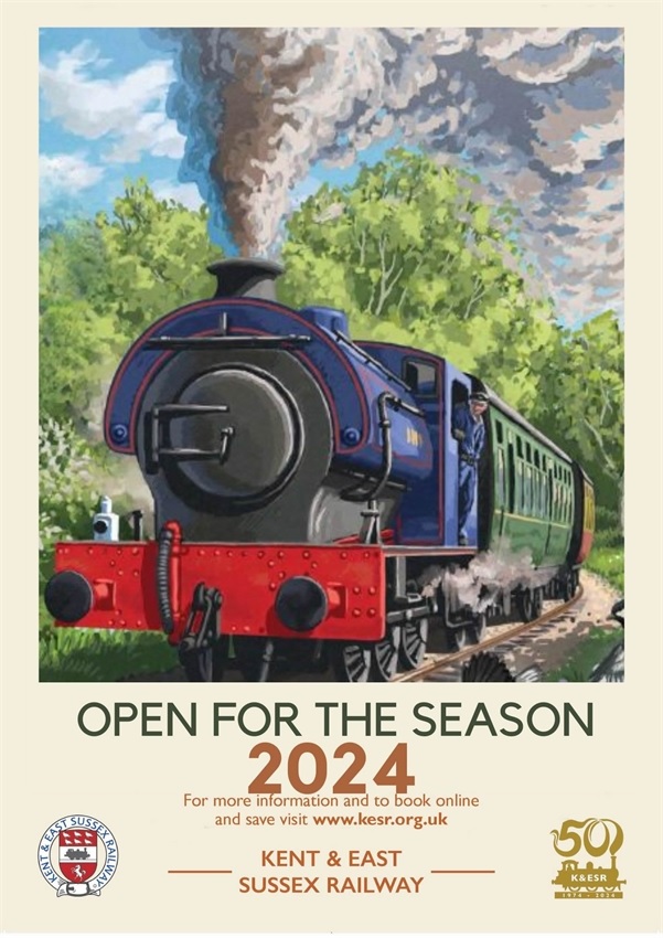 VISIT THE FAMOUS KENT & EAST SUSSEX STEAM RAILWAY