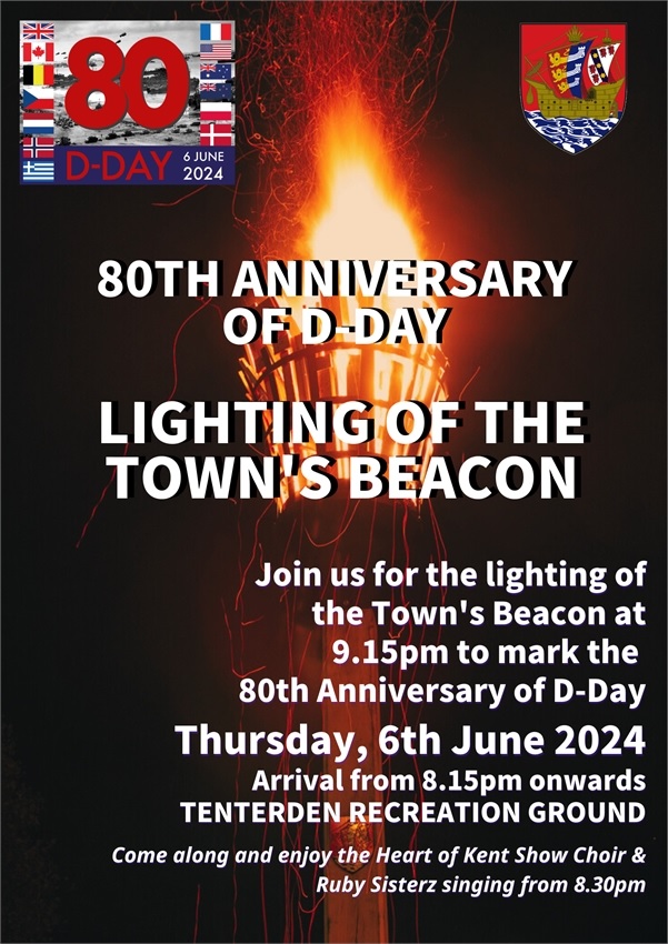 JOIN US TO LIGHT THE TOWN'S BEACON Thursday 6th June 