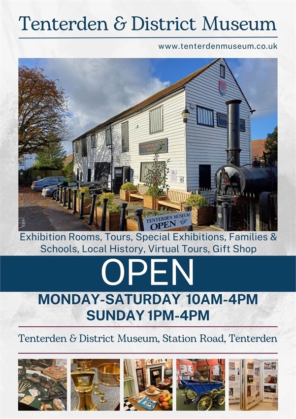 COME AND VISIT THE FASCINATING TENTERDEN MUSEUM