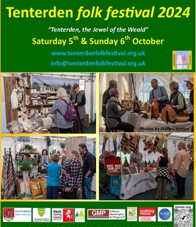 Tenterden Folk Festival 3-6 October 2024