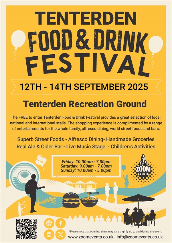 Tenterden Food and Drink Festival 12 - 14th September 