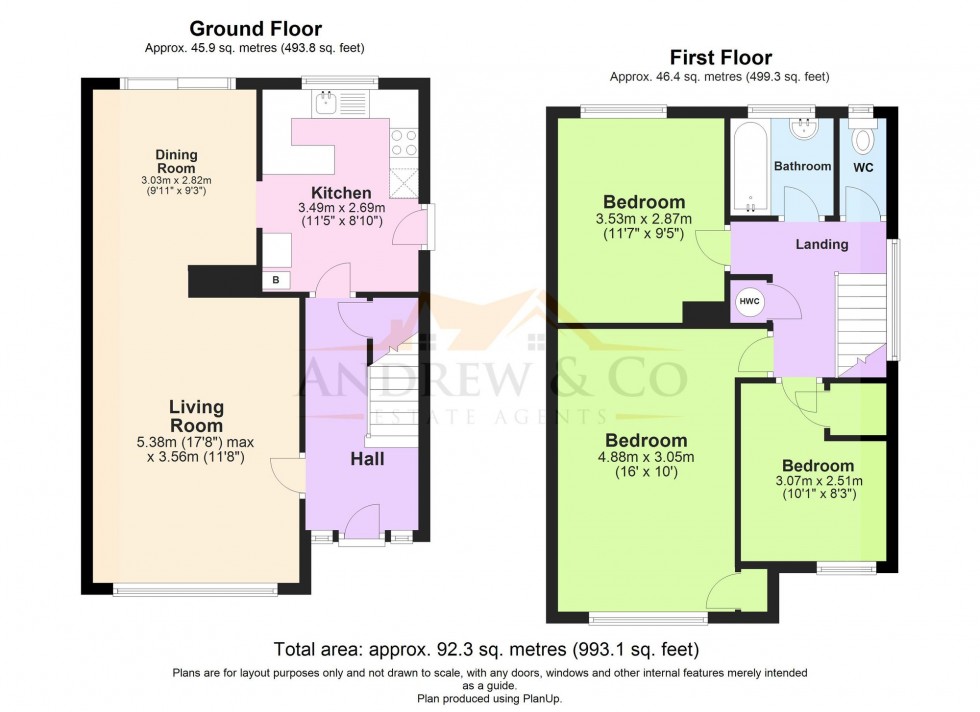 Floorplan for Prospect Way, Brabourne Lees, TN25