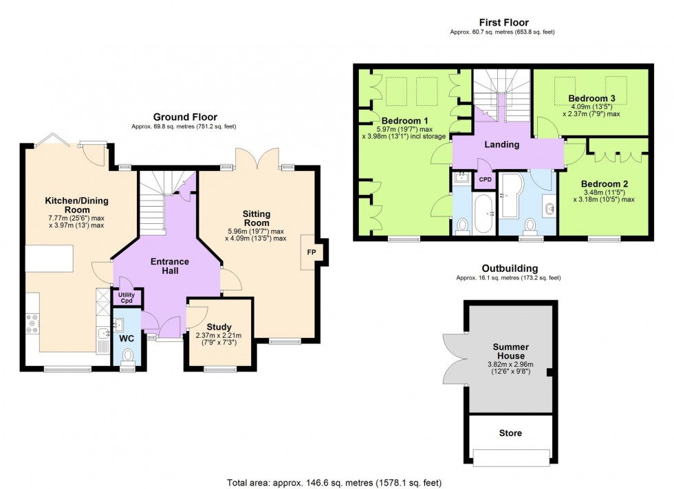 Floorplan for Swain Road, Tenterden, TN30