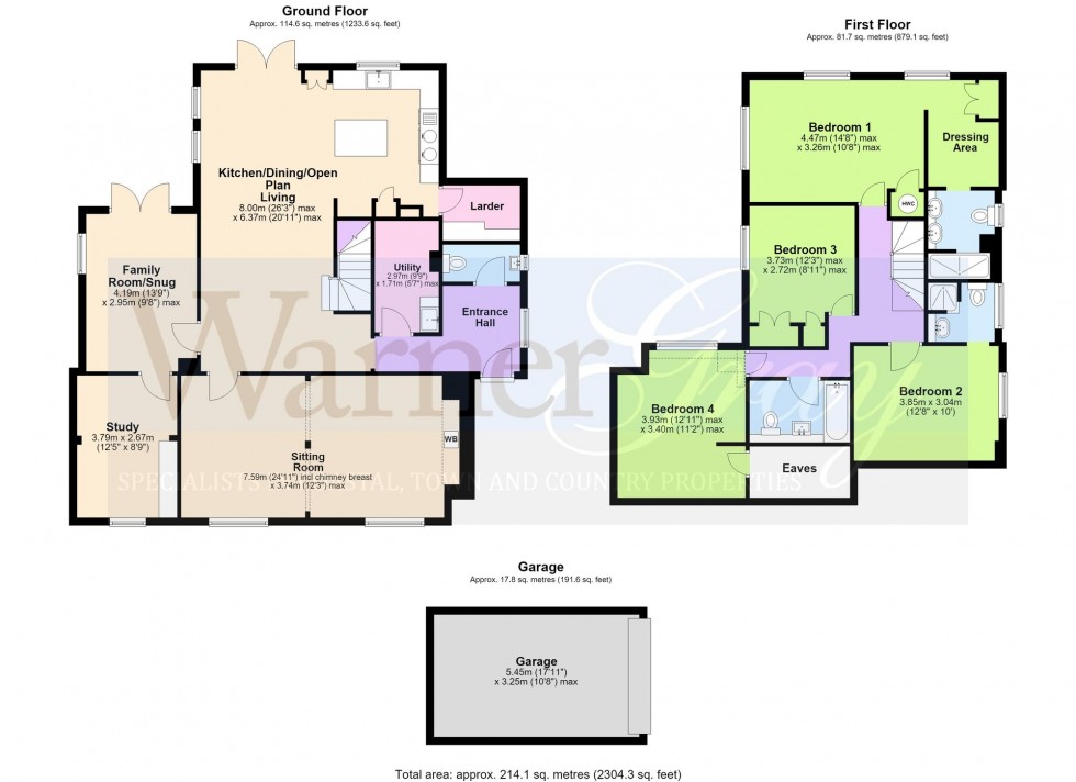 Floorplan for Wassall Lane, Rolvenden Layne, TN17