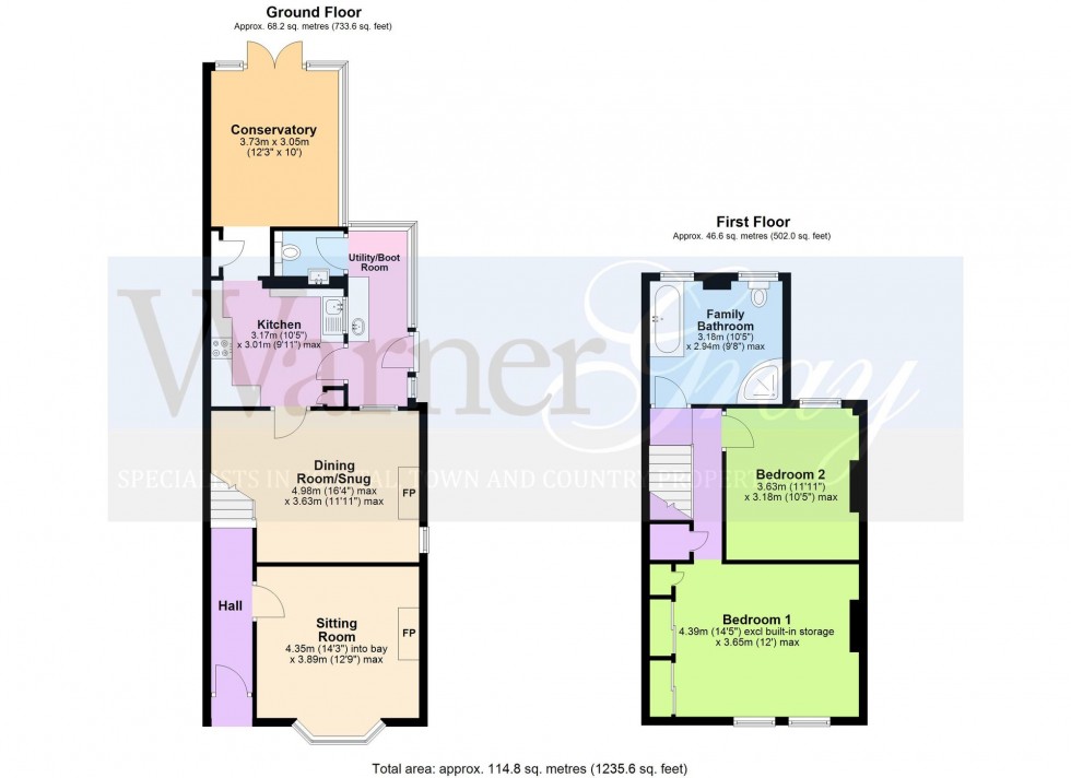 Floorplan for Front Road, Woodchurch, TN26