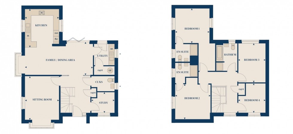 Floorplan for Oakridge Grange, Appledore Road, TN30