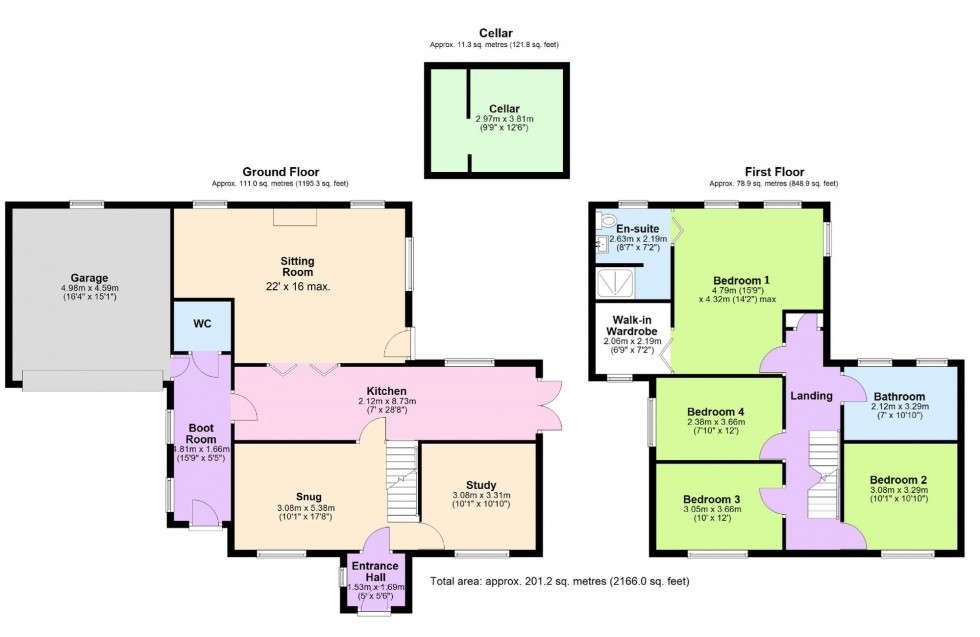 Floorplan for Military Road, Playden, TN31