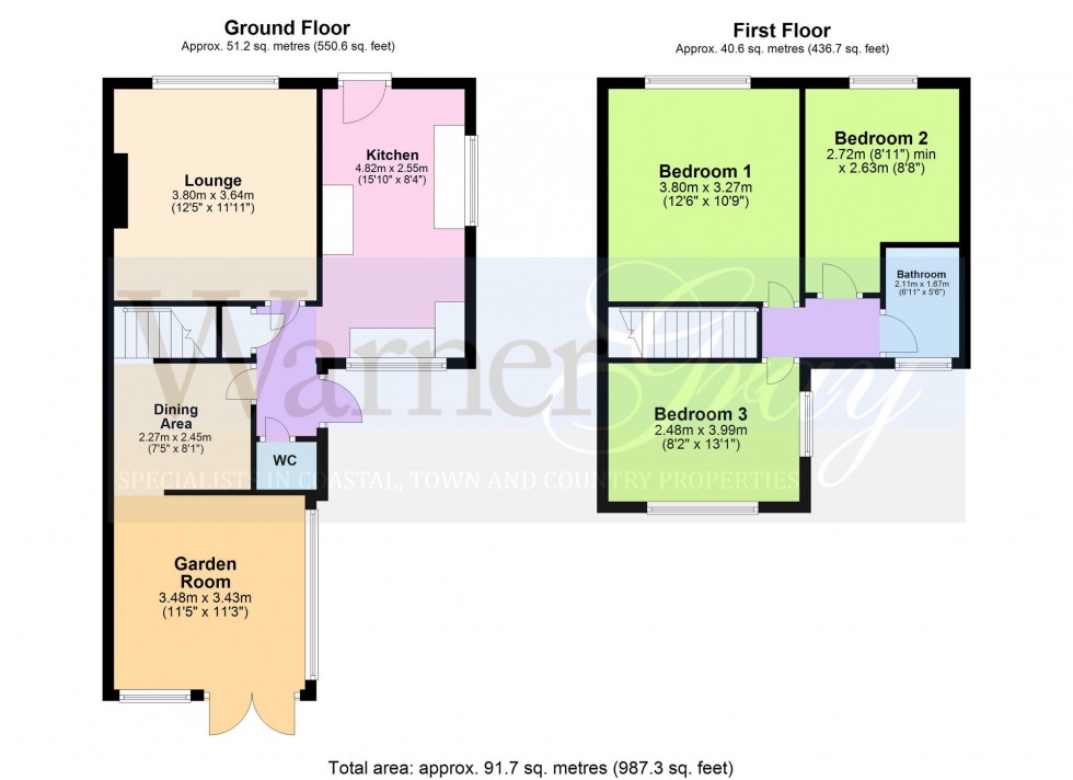 Floorplan for Thornden Lane, Rolvenden Layne, TN17